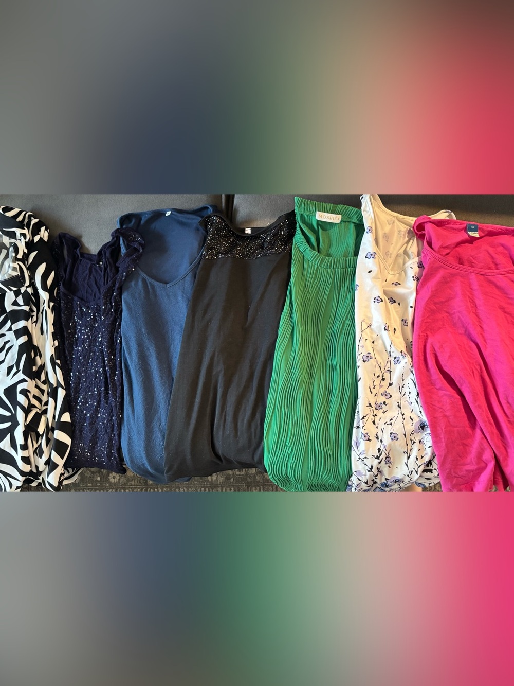 7 Pc Women’s XL Tops Lot Blouses Dress -  Work - Casual